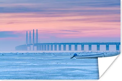 Produktbild von MuchoWow® Poster Gefrorenes Meer in Schweden 120x80 cm - Bilder