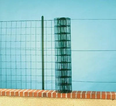Produktbild von Wohnzaun aus kunststoffbeschichtetem Metall 1 x 10 m