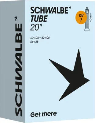 Immagine prodotto di Camera d'aria Schwalbe DV7 40/62-406 con valvola Dunlop da 40 mm - 20 pollici
