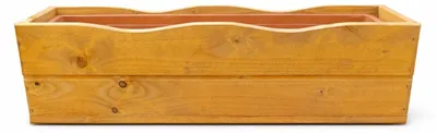 Image de Inovra - Jardinière en bois d'érable - Jardinière d'extérieur - Jardinière d'intérieur - Jardinière pour balcon - Jardinière haute - Entièrement assemblée (64 cm) - Pot de fleurs