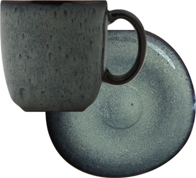 Produktbild von like Villeroy & Boch Lave gris Kaffeetasse mit Untertasse 2tlg