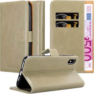 Image de Cadorabo Housse pour Apple iPhone XS MAX Housse marron Housse pour téléphone portable Book Case Etui Luxury