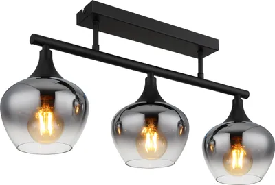 Produktbild von Globo Lighting|Deckenleuchte Metall schwarz matt, 3x E27