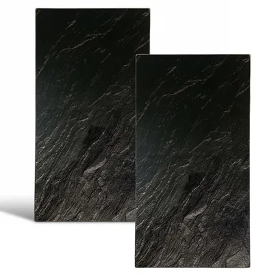Produktbild von LS-LebenStil 2´er Set Glas Herdabdeckplatten Schiefer 52x30cm Glasschneidebrett Schneidebrett Kochfeld Herdabdeckung Abdeckung Glaskeramikkochfeld Induktion