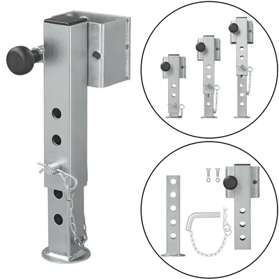 Produktbild von Anhängerstütze Kippbar TL60-D85-19-280+ADAP Abstellstütze – Flanschmontage für Anhänger 1300kg Tragkraft, 345–445mm Höhe