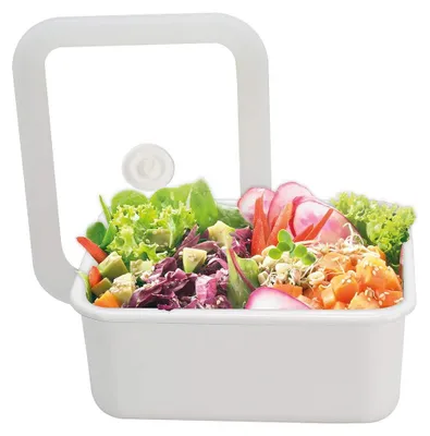 Immagine prodotto di Omgoods - Contenitore per alimenti in smalto con chiusura a tenuta ermetica - 1,12 litri