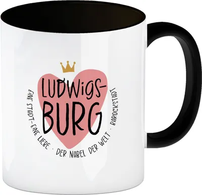 Produktbild von Ludwigsburg Tasse Motiv Herz und Text
