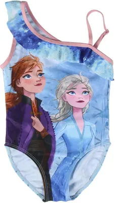 Produktbild von Disney Eiskönigin II Mädchen Badeanzug Anna Elsa Schwimmanzug  104 (4 Jahre)