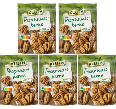 Immagine prodotto di Kluth gherigli di noce pecan ricchi di vitamina B1  100g confezione da 5