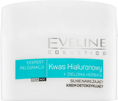 Produktbild von Eveline Skin Care Expert Hyaluronic Acid Intensely Moisturizing & Detoxifying Cream verjüngende Hautcreme für trockene Haut 50 ml