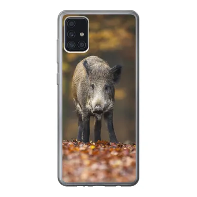 Produktbild von MuchoWow® Handyhülle Schutzhülle Hülle für Samsung Galaxy A52 5G Wildtier - Wald - Herbst Silikon Softcase Handy Hülle - Umschlag