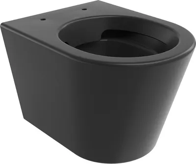 Produktbild von Mexen Rico Toilettenschüssel Randlos, Schwarz matt - 3372XX85