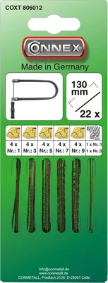 Produktbild von CONNEX Laubsägeblatt Holz/Metall TAIFUN, 22 Stück, COXT806012