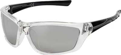 Produktbild von Uni Sonnenbrille 80er Fahrradbrille Sport Brille Retro verspiegelt Schwarz-Silber