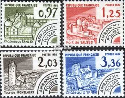 Produktbild von Briefmarken Frankreich 1982 Mi 2314-2317 (kompl.Ausg.) postfrisch Vorausentwertung Bauwerke
