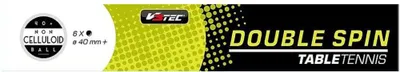 Produktbild von V3Tec DOUBLE SPIN Tischtennisball 6er Pack VPE 12 Stück weiß