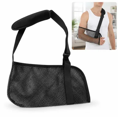Produktbild von Armschlinge verstellbar, Schulterbandage mit atmungsaktivem Design, Armstütze für Erwachsene zur Unterstützung bei Verletzungen und Rehabilitation