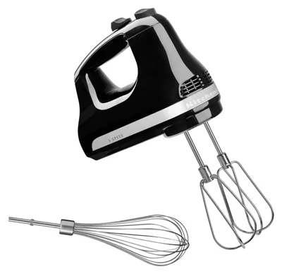 Produktbild von KitchenAid 5KHM5110EOB, Handmixer, Schwarz, Schlagen, Mixen, 1,6 m, 1000 RPM, Kunststoff