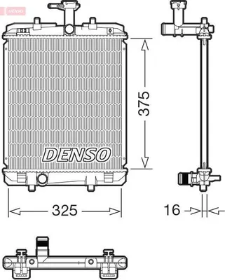 Image de Radiateur DENSO, refroidissement moteur DRM07063