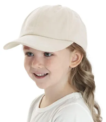 Produktbild von Baseball Cap Kinder Baumwolle Atmungsaktiv Leicht Sonnenschutz 48 Beige