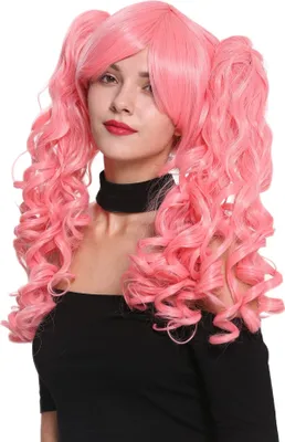 Produktbild von WIG ME UP Perücke Rosa lange Zöpfe Cosplay YZF-7026A+A-TF1632