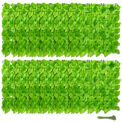 Produktbild von Jopassy Sichtschutzhecke Windschutz Efeu Sichtschutz Balkonverkleidung Blätterzaun,Apfelblatt