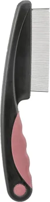 Immagine prodotto di Pettine antipulci e antipolvere 15 cm grigio scuro/rosa antico