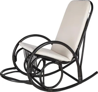 Produktbild von home24 Schaukelsessel - Webstoff / Rattan