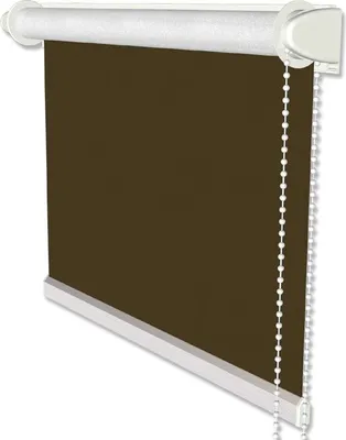Produktbild von Interdeco Klemmfix Seitenzugrollo, Thermorollo Braun Verdunkelung, Rollo Modell SZ3, Stoffbr. x Höhe 110 x 175 cm