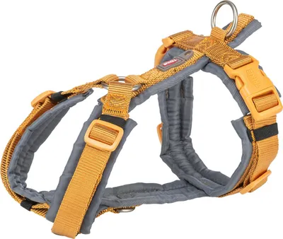 Productafbeelding van Trixie Premium Trekhalster, kleur: kurkuma/grijs, maat: XS-S