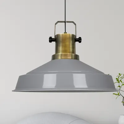 Produktbild von Hängelampe Esstisch Asletl Wohnzimmerlampe 41 cm - Grau