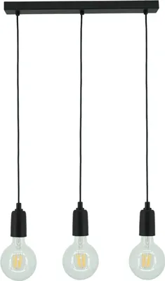 Obrázok produktu pre Moderné čierne stropné svietidlá Hades 2881/Z-B-3 s 3 svetelnými bodmi E27 IP 20 kov