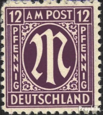 Produktbild von Briefmarken Bizone (Alliierte Besetzung) 1945 Mi 7za a postfrisch AM-Post
