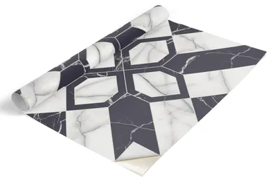Obrázek produktu pro Fólie na nábytek Tulup – samolepicí fólie na nábytek – samolepicí fólie 65 x 130 cm – fólie na skříně – fólie na nábytek – fólie do kuchyně – voděodolná – omyvatelná – samolepicí – bez vzduchových bublin – geometrická elegance