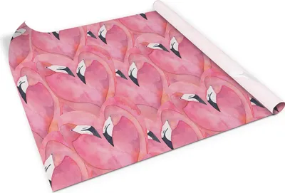 Produktbild von Flamingos– Möbelfolie selbstklebend – PVC Klebefolie für Möbel – Küche – Schränke – Möbelrenovierungsfolie – Möbeldekorfolie – 100x50 cm