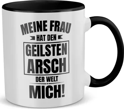 Produktbild von 22Feels Ehemann Geschenk Erster Hochzeitstag Kaffeetasse Männer Tasse Hochzeitsjubiläum Ehepartner Valentinstag für Ihn Weihnachten Geburtstag Kaffeetasse Haferl (Weiss-Schwarz)