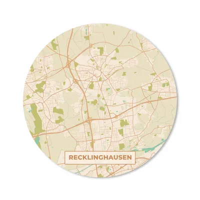 Produktbild von MuchoWow® Mauspad Mousepad Karte - Recklinghausen - Jahrgang - Karte 30x30 cm - Mousepads - Maus Mat - Pad - Mausunterlage - Tischunterlage - Schreibtischmatten