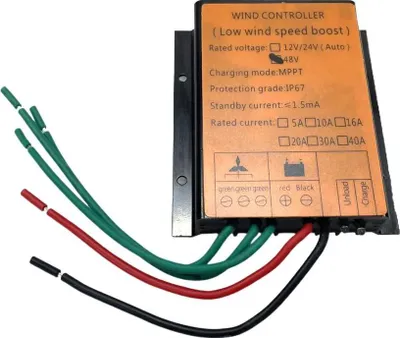 Immagine prodotto di Regolatore di potenza eolica, impermeabile IP67, funzioni MPPT e PWM, MPPT 48V-d, 40A
