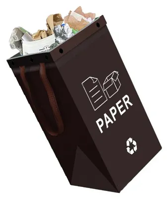 Immagine prodotto di INF Cestino per riciclaggio pieghevole - Contenitore modulare impermeabile in PP, grande capacità, collassabile per cucina ufficio casa, 50cm x 30cm x 30cm, colori multipli Nero