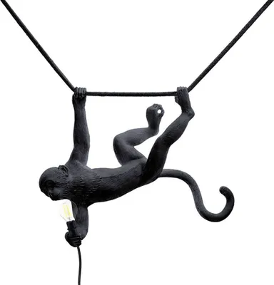 Produktbild von Seletti Monkey Swing Außen-Hängeleuchte Schwarz