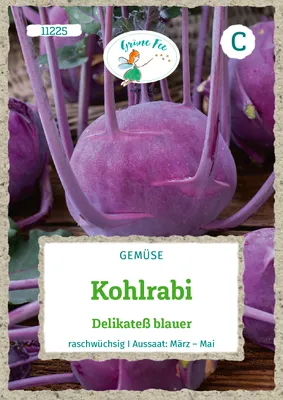 Produktbild von Kohlrabi Delikateß blauer | Kohlrabisamen von Grüne Fee