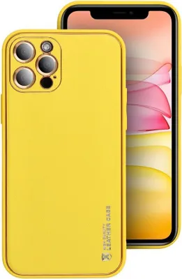 Produktbild von Forcell LEDER Case für SAMSUNG Galaxy A55 5G gelb