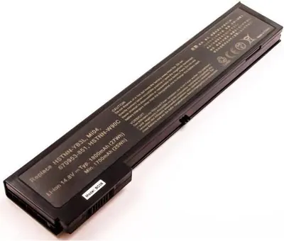 Produktbild von Akku für Hewlett-Packard HSTNN-W90C Li-Ion 14,8 Volt 1800 mAh schwarz.