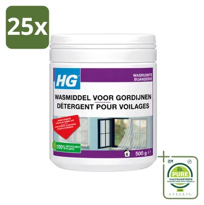 Produktbild von 25 x HG Gardinenwaschmittel 500 g - Großpackung - 25 Stücke