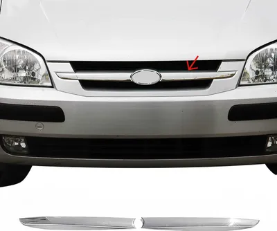 Zdjęcie produktu dla Listwy osłony chłodnicy listwy osłony chłodnicy do Hyundai Getz 2002-2011 stal nierdzewna srebrny 2x
