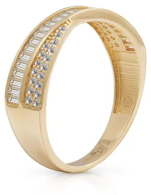Produktbild von SuzanGold Goldring Damen Echtgold Shelly Ring aus 375 Gelbgold