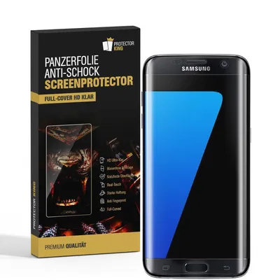 Zdjęcie produktu dla 2x folia pancerna do Samsung Galaxy S7 FULL-COVER screen protector display CLEAR