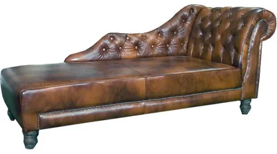 Immagine prodotto di Divani chaise longue Chesterfield, divani chaise longue Liege, divani in pelle, divani relax Luton
