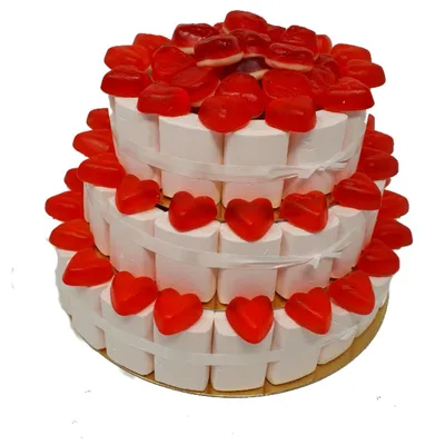 Produktbild von Fruchtgummi Große Hochzeitstorte 3 stöckig tolle Geschenkidee 1900g