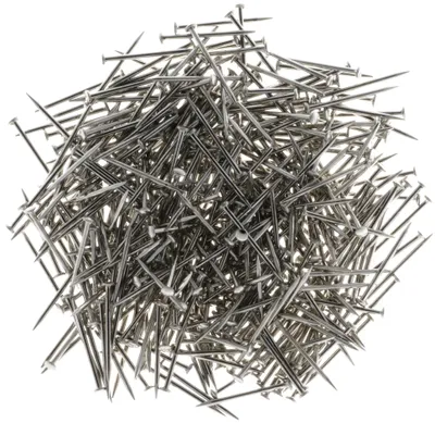 Stecknadeln 14 mm, ca. 470 Stück, aus Metall, silber, zum Nähen